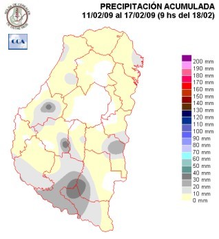 Mapa de precipitaciones