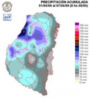 Mapa de precipitaciones