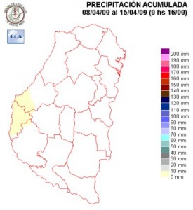 Mapa de precipitaciones