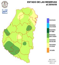 Mapa de precipitaciones