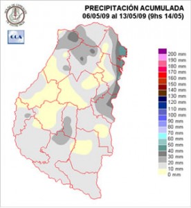 Mapa de precipitaciones