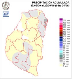 Mapa de precipitaciones