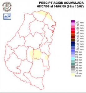 Mapa de precipitaciones