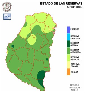 Mapa de precipitaciones