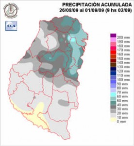 Mapa de precipitaciones