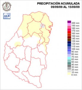 Mapa de precipitaciones