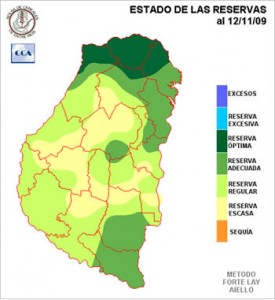 Mapa de reservas