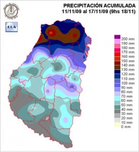 Mapa de precipitaciones