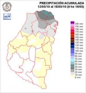 Mapa de precipitaciones