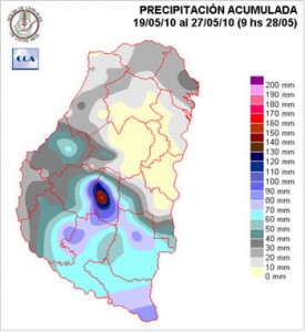 Mapa de precipitaciones