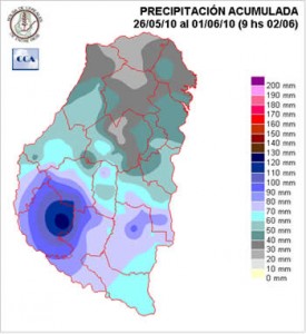 Mapa de precipitaciones