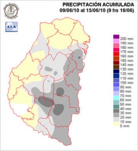 Mapa de precipitaciones