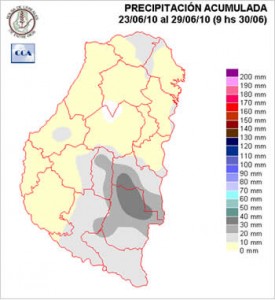 Mapa de precipitaciones