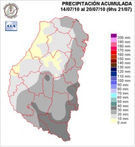 Mapa de precipitaciones