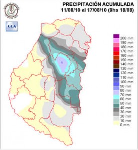 Mapa de precipitaciones