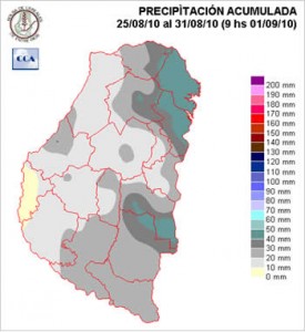 Mapa de precipitaciones