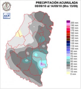 Mapa de precipitaciones