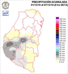 Mapa de precipitaciones