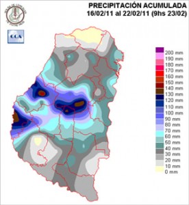 Mapa de precipitaciones