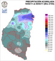 Mapa de precipitaciones