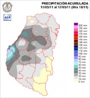 Mapa de precipitaciones