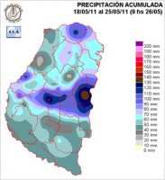 Mapa de precipitaciones