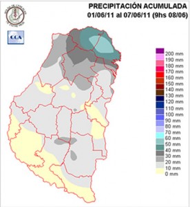 Mapa de precipitaciones