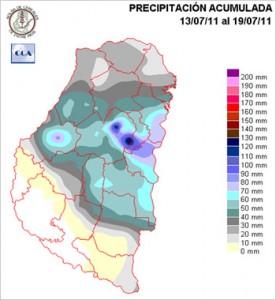 Mapa de precipitaciones