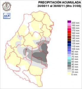 Mapa de precipitaciones