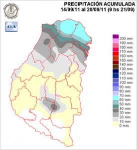 Mapa de precipitaciones