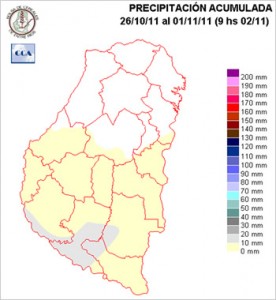 Mapa de precipitaciones