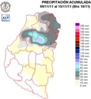 Mapa de precipitaciones