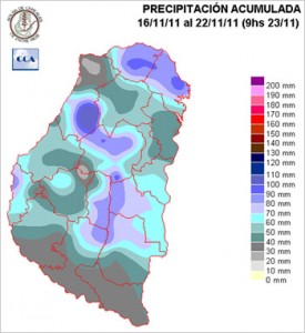 Mapa de precipitaciones