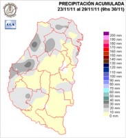 Mapa de precipitaciones