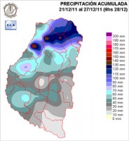 Mapa de precipitaciones