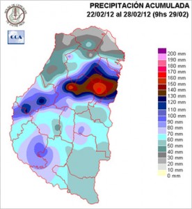 Mapa de precipitaciones