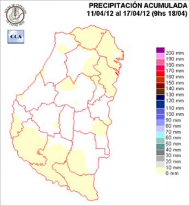 Mapa de precipitaciones