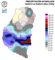 Mapa de precipitaciones