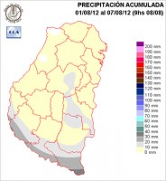 Mapa de precipitaciones