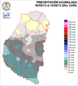 Mapa de precipitaciones