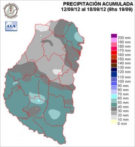 Mapa de precipitaciones