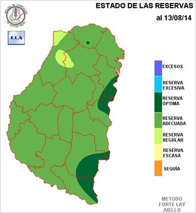 Mapa de reservas