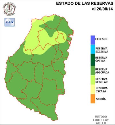 Mapa de reservas