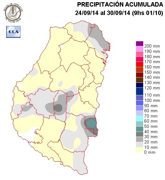 Mapa de precipitaciones