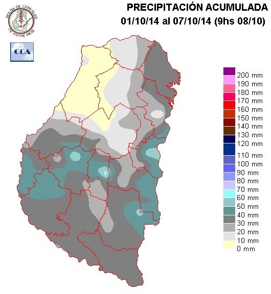 Mapa de precipitaciones