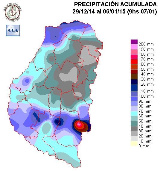 Mapa de precipitaciones