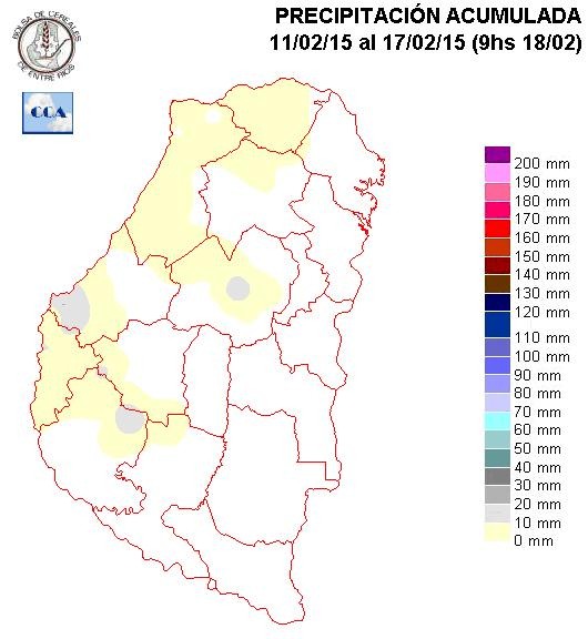 Mapa de precipitaciones