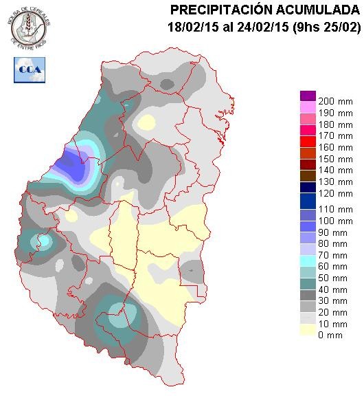 Mapa de precipitaciones