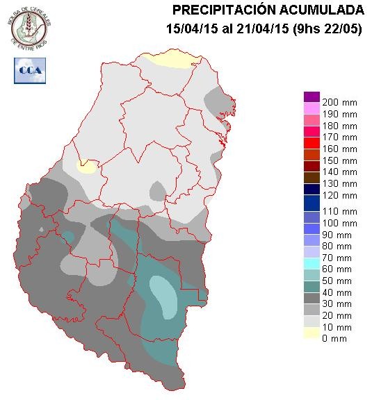 Mapa de precipitaciones