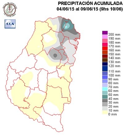 Mapa de precipitaciones